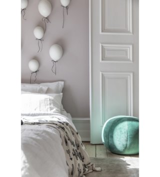 Závesné dekorácie /  Dekorácia na stenu keramický balónik ByON - biely 