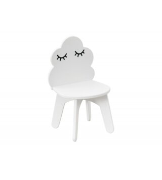 Stoličky /  Detská biela stolička - obláčik 