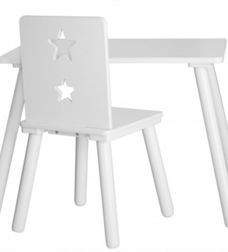 Stolíky /  detsky-dizajnovy-stolik-dreveny-biely-lovel-sk-0 