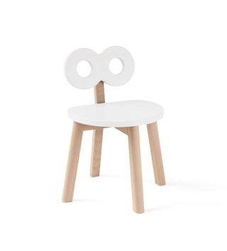 Stoličky /  Dizajnová detská stolička OOH NOO - biela 