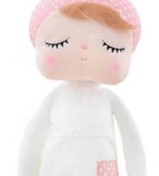Plyšové hračky /  Metoo bábika Angela 42cm v bielych šatách 