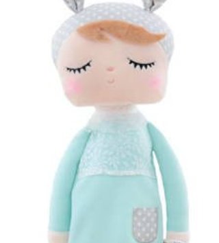 Plyšové hračky /  Metoo bábika Angela 42cm v mintových šatách 