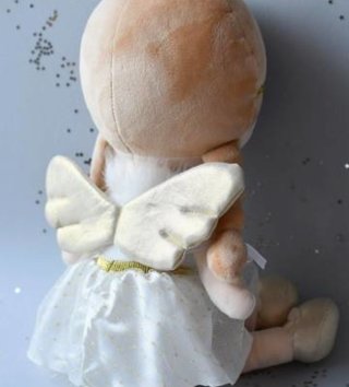 Plyšové hračky /  Metoo bábika Anjel 48 cm v bielych šatách 
