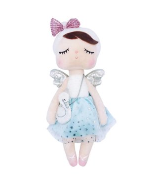 Plyšové hračky /  Metoo bábika Anjel s kabelkou 38 cm 