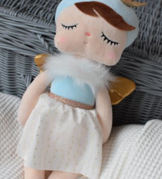 Plyšové hračky /  Metoo bábika Anjel s korunkou 38 cm 