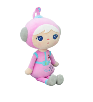 Plyšové hračky /  Metoo bábika Kozmonautka Ružová 50 cm 
