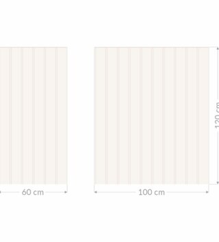 Zástena za posteľ /  Nálepka zástena za posteľ Stripes DK498 - béžová 