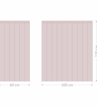 Zástena za posteľ /  Nálepka zástena za posteľ DK496 - ružová 