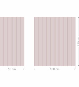 Zástena za posteľ /  Nálepka zástena za posteľ Stripes DK500 - ružová 