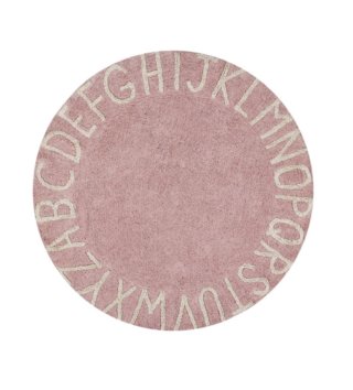 Ø 150 cm /  Okrúhly koberec  abeceda ABC Pink 